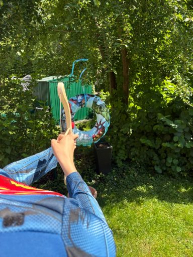 Zielgenauigkeit Station Superhelden Kindergeburtstag Spiele