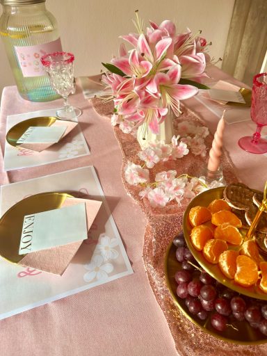 Spa Party Tischdeko Kindergeburtstag