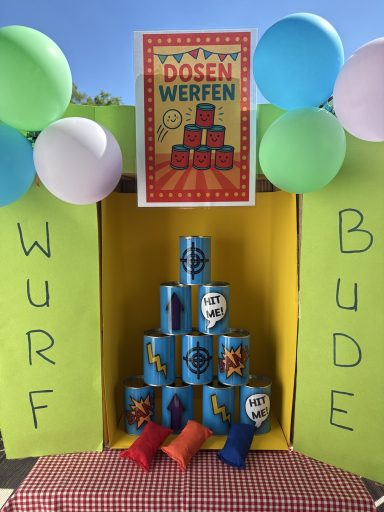 Kindergeburtstag Jahrmarkt Kirmes Wurfbude