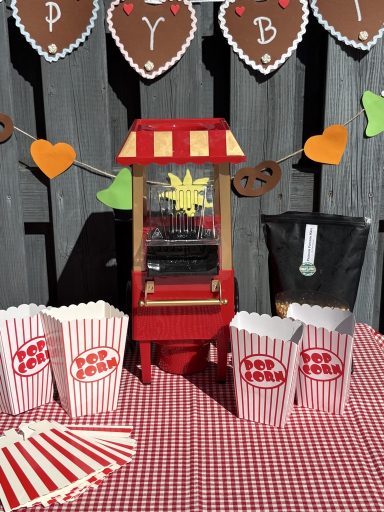 Popcornbude Kindergeburtstag Jahrmarkt Kirmes